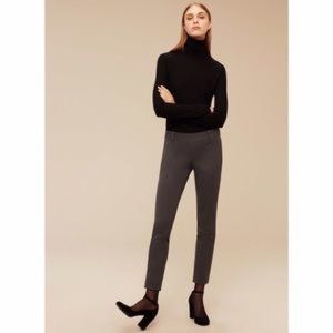 Babaton (Aritzia) Elliot Cropped Cigarette Pants in Grey
